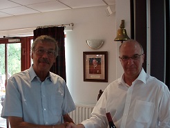 Peter Walters nearest the pin 9th